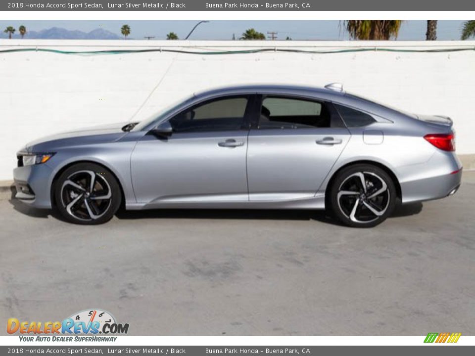 2018 Honda Accord Sport Sedan Lunar Silver Metallic / Black Photo #9