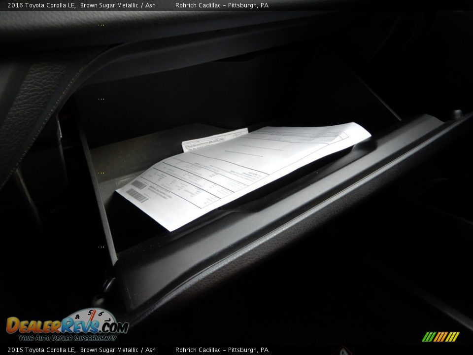 2016 Toyota Corolla LE Brown Sugar Metallic / Ash Photo #22