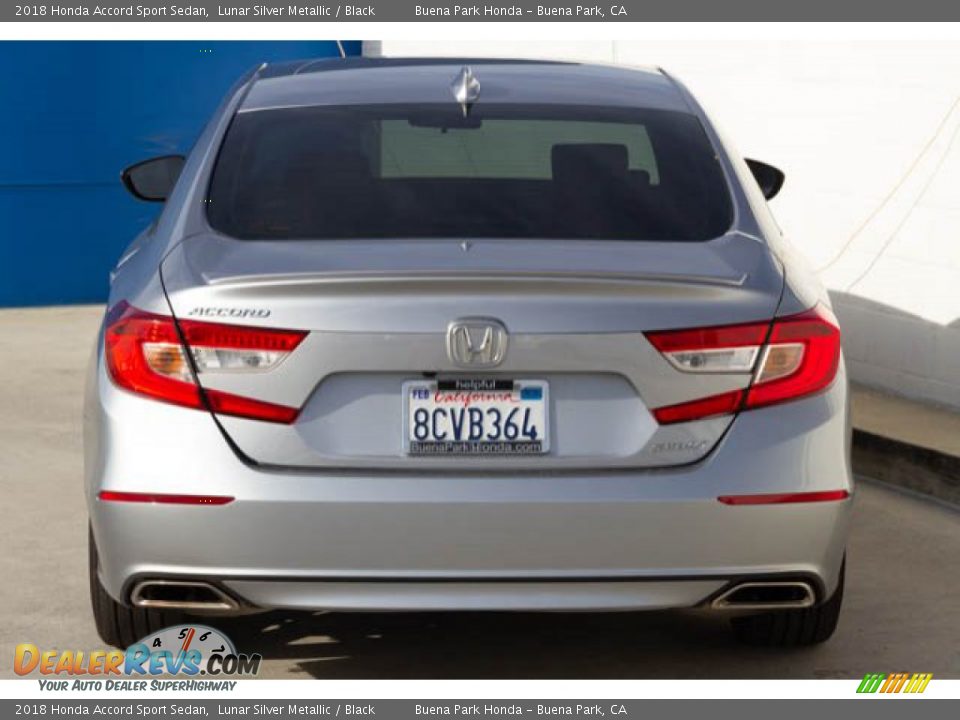 2018 Honda Accord Sport Sedan Lunar Silver Metallic / Black Photo #10