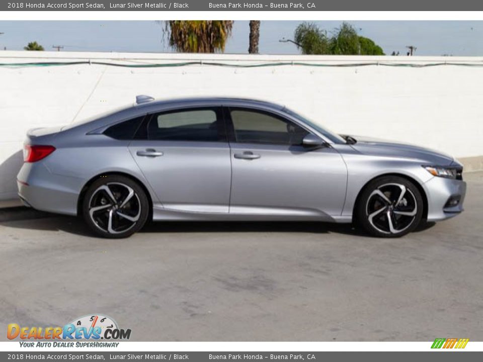 2018 Honda Accord Sport Sedan Lunar Silver Metallic / Black Photo #13