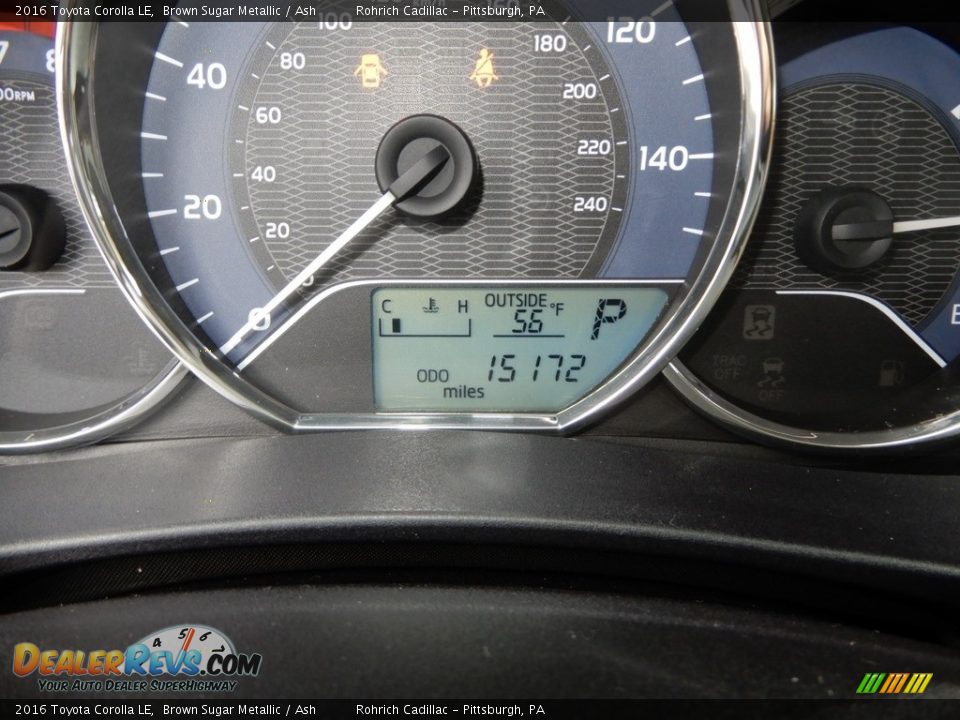 2016 Toyota Corolla LE Brown Sugar Metallic / Ash Photo #25