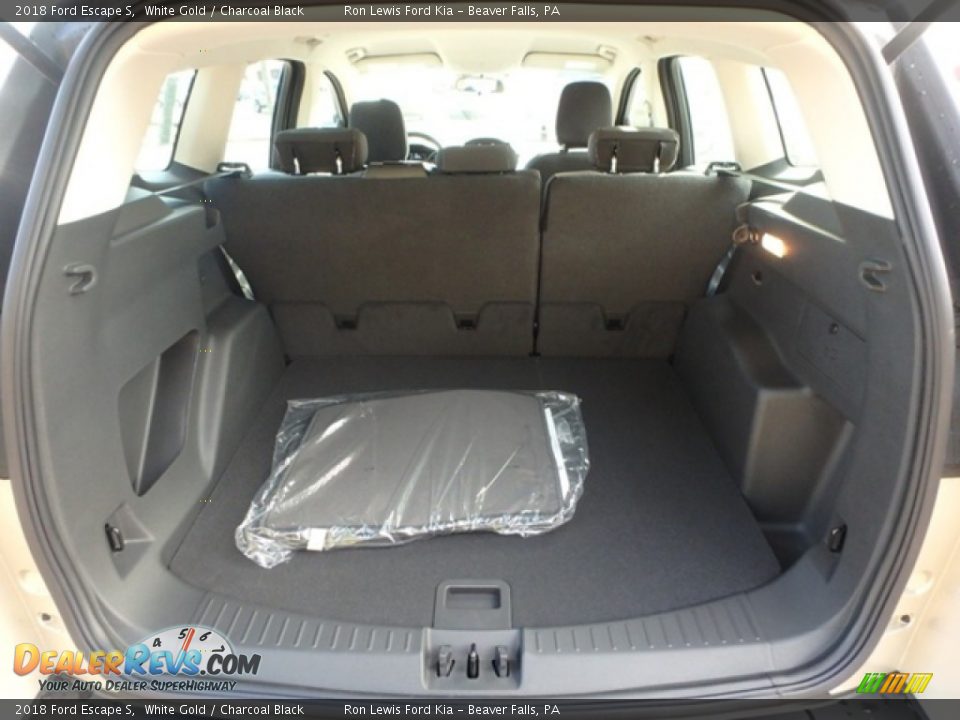 2018 Ford Escape S White Gold / Charcoal Black Photo #4
