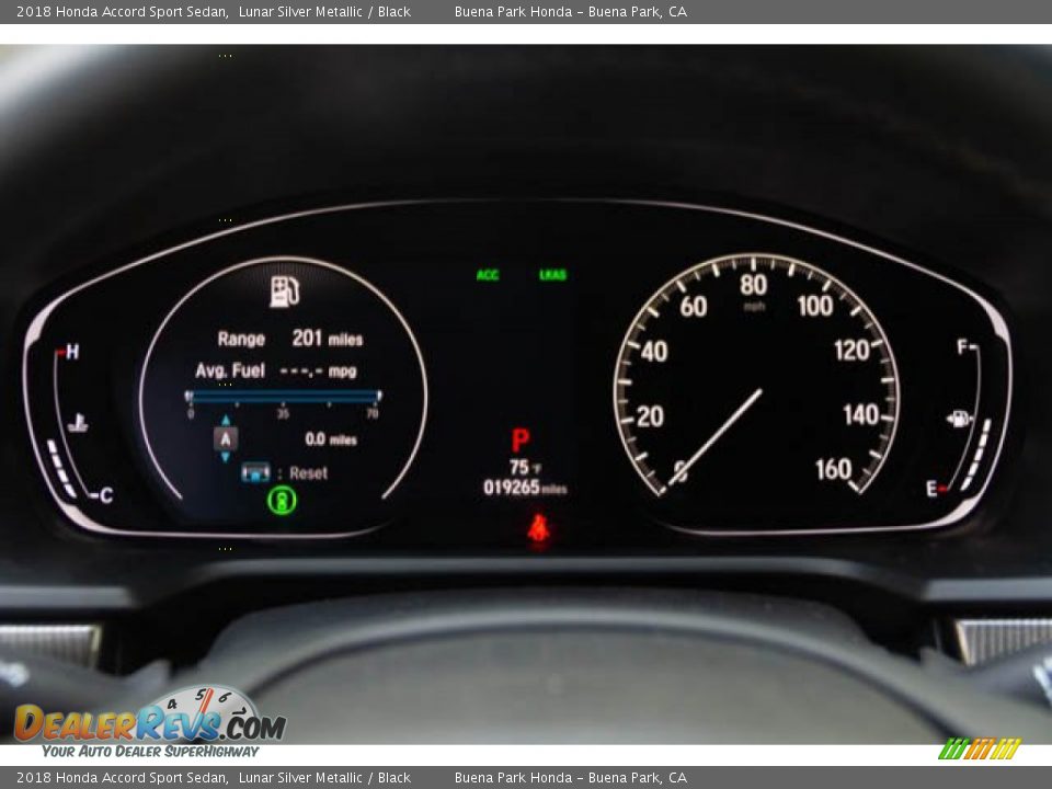 2018 Honda Accord Sport Sedan Lunar Silver Metallic / Black Photo #28