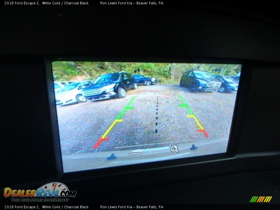2018 Ford Escape S White Gold / Charcoal Black Photo #20