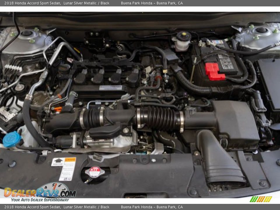 2018 Honda Accord Sport Sedan Lunar Silver Metallic / Black Photo #34
