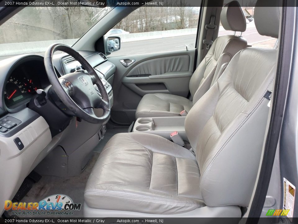 2007 Honda Odyssey EX-L Ocean Mist Metallic / Gray Photo #11