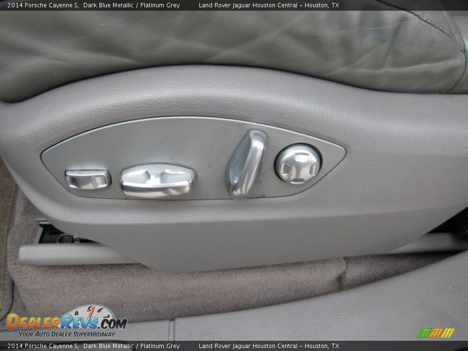 2014 Porsche Cayenne S Dark Blue Metallic / Platinum Grey Photo #27