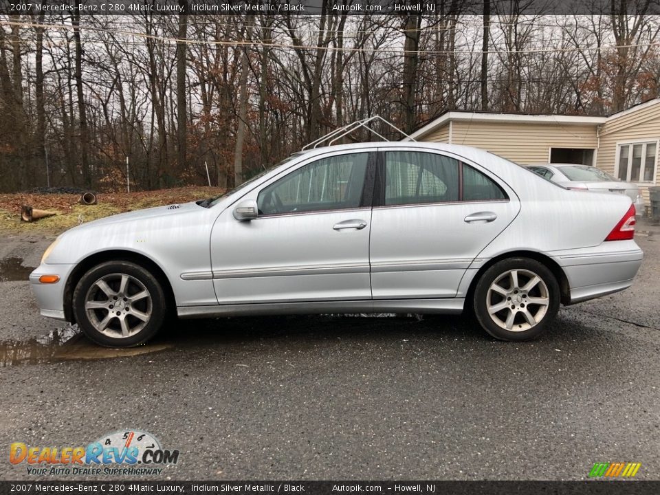 2007 Mercedes-Benz C 280 4Matic Luxury Iridium Silver Metallic / Black Photo #2