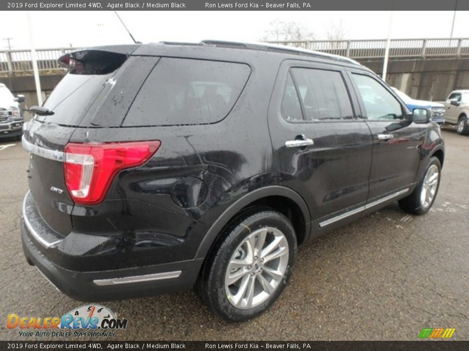 2019 Ford Explorer Limited 4WD Agate Black / Medium Black Photo #2