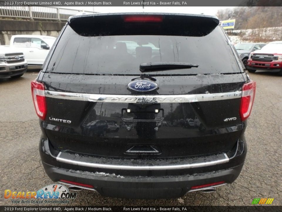 2019 Ford Explorer Limited 4WD Agate Black / Medium Black Photo #3