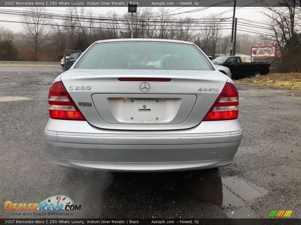 2007 Mercedes-Benz C 280 4Matic Luxury Iridium Silver Metallic / Black Photo #4