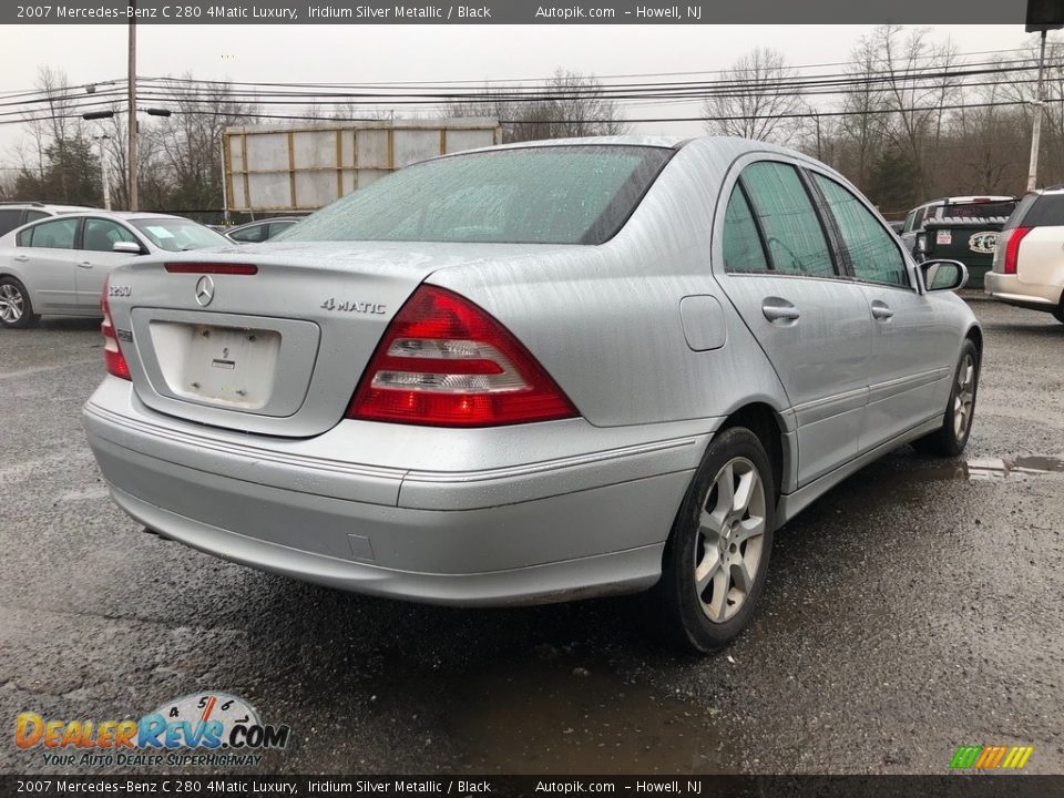 2007 Mercedes-Benz C 280 4Matic Luxury Iridium Silver Metallic / Black Photo #5