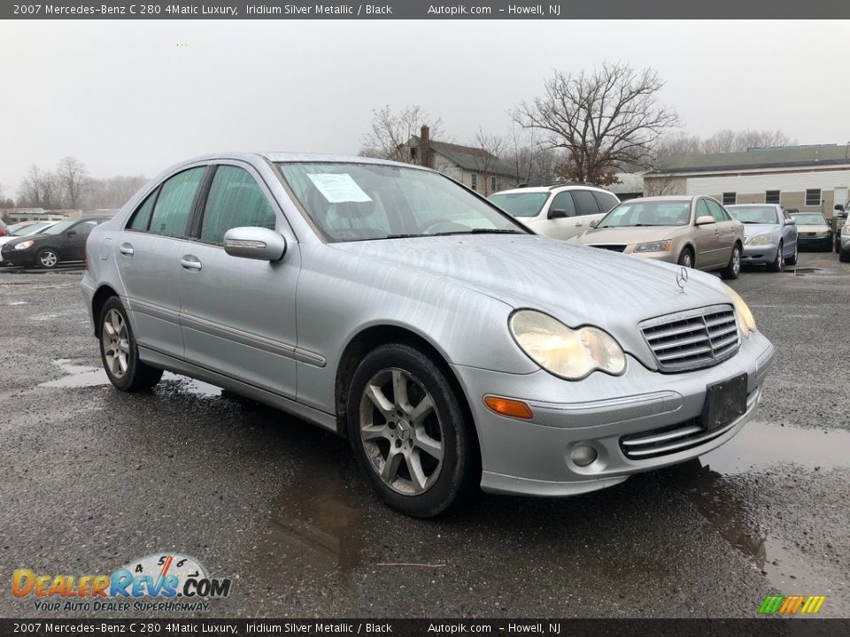2007 Mercedes-Benz C 280 4Matic Luxury Iridium Silver Metallic / Black Photo #7