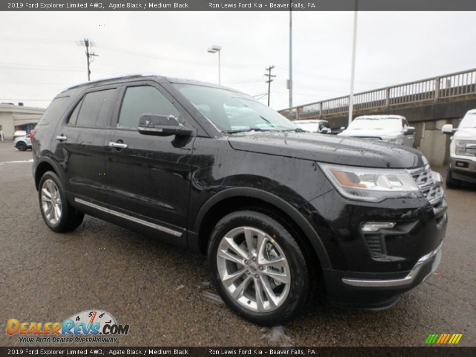 Agate Black 2019 Ford Explorer Limited 4WD Photo #8