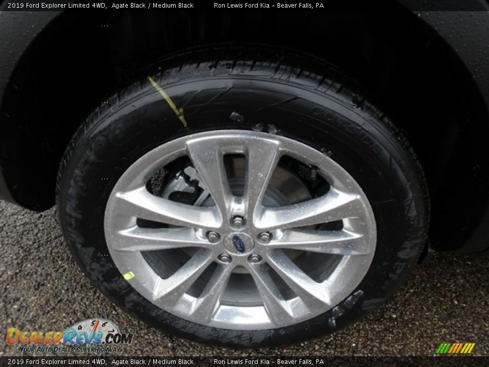 2019 Ford Explorer Limited 4WD Agate Black / Medium Black Photo #9