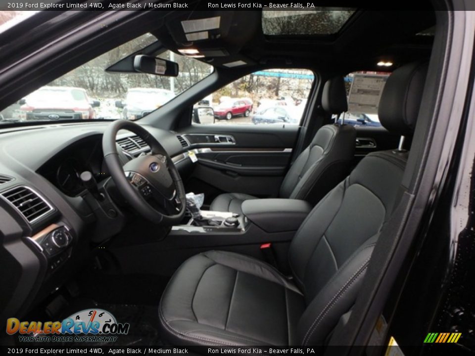 Front Seat of 2019 Ford Explorer Limited 4WD Photo #10