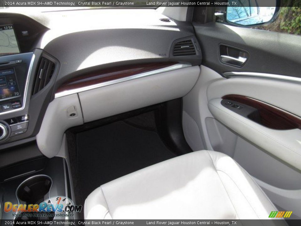 2014 Acura MDX SH-AWD Technology Crystal Black Pearl / Graystone Photo #16