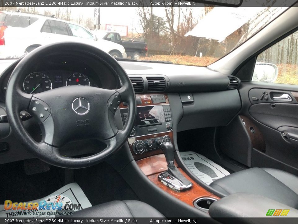 2007 Mercedes-Benz C 280 4Matic Luxury Iridium Silver Metallic / Black Photo #14