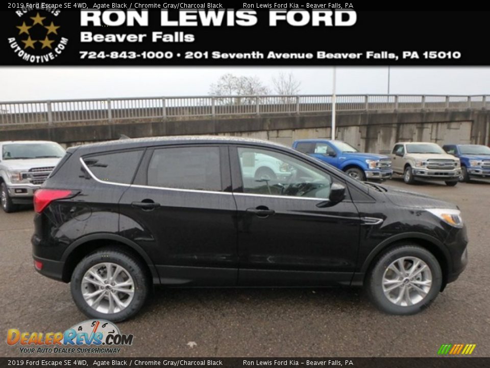 2019 Ford Escape SE 4WD Agate Black / Chromite Gray/Charcoal Black Photo #1