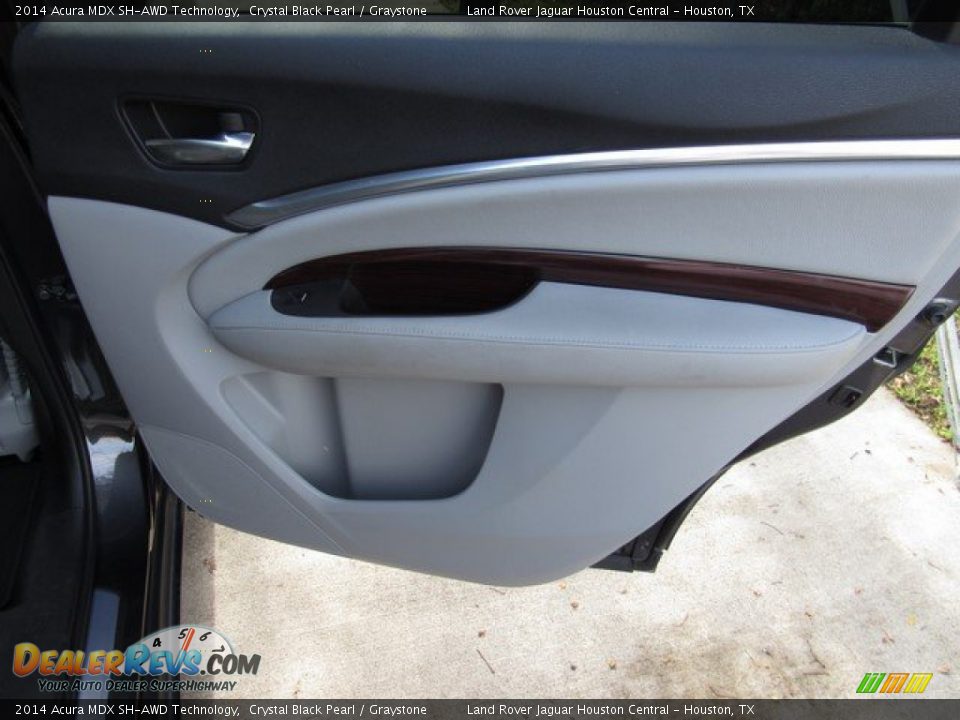 2014 Acura MDX SH-AWD Technology Crystal Black Pearl / Graystone Photo #22