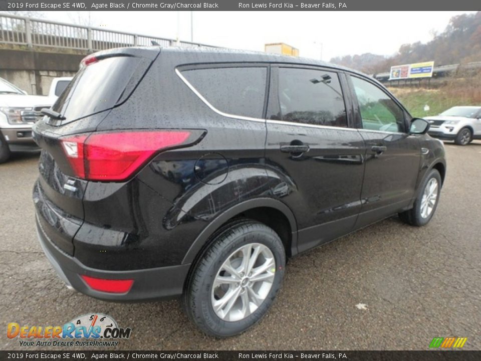 2019 Ford Escape SE 4WD Agate Black / Chromite Gray/Charcoal Black Photo #2