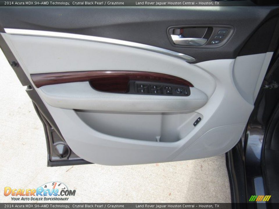 2014 Acura MDX SH-AWD Technology Crystal Black Pearl / Graystone Photo #24
