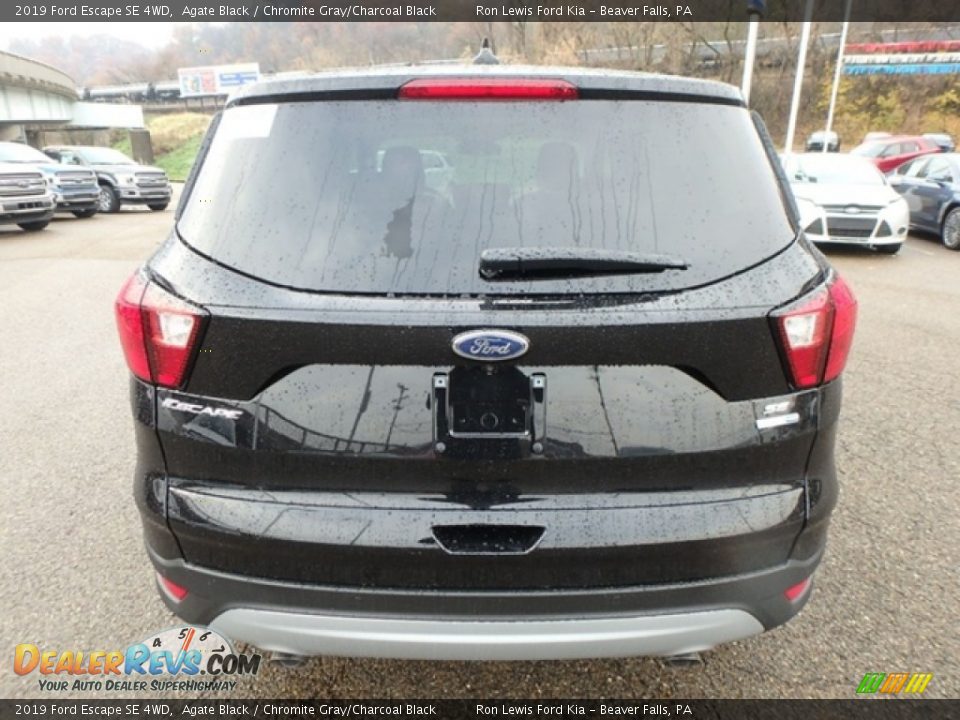 2019 Ford Escape SE 4WD Agate Black / Chromite Gray/Charcoal Black Photo #3