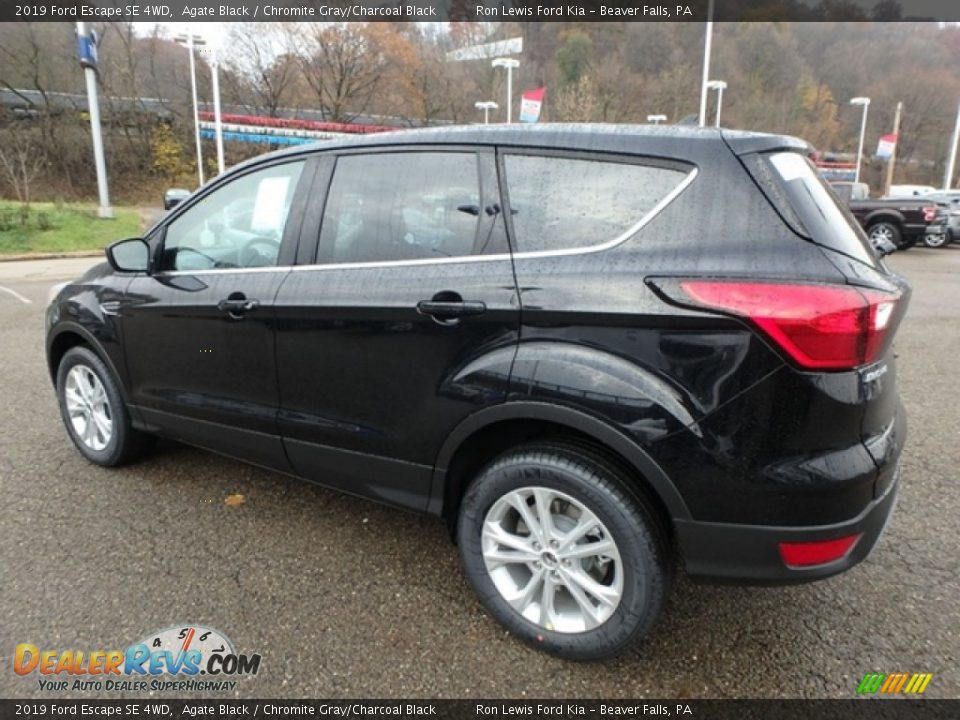 2019 Ford Escape SE 4WD Agate Black / Chromite Gray/Charcoal Black Photo #5