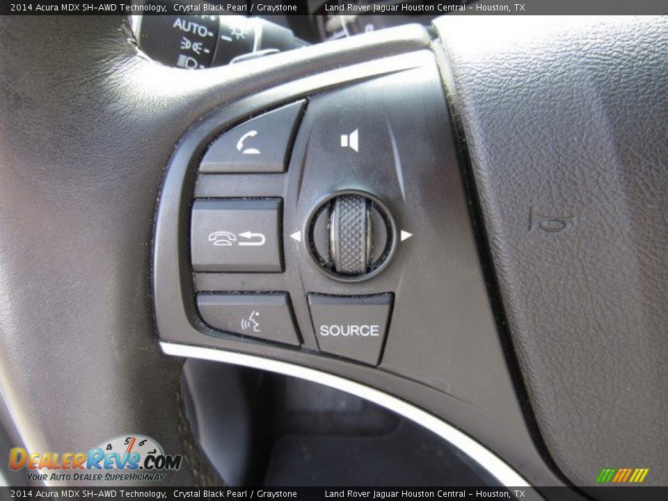 2014 Acura MDX SH-AWD Technology Crystal Black Pearl / Graystone Photo #28