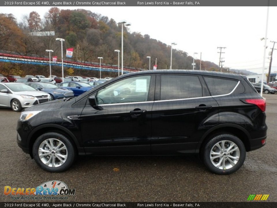 2019 Ford Escape SE 4WD Agate Black / Chromite Gray/Charcoal Black Photo #6