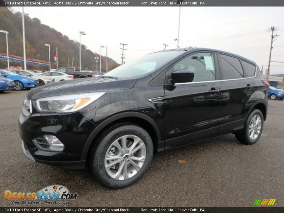 2019 Ford Escape SE 4WD Agate Black / Chromite Gray/Charcoal Black Photo #7