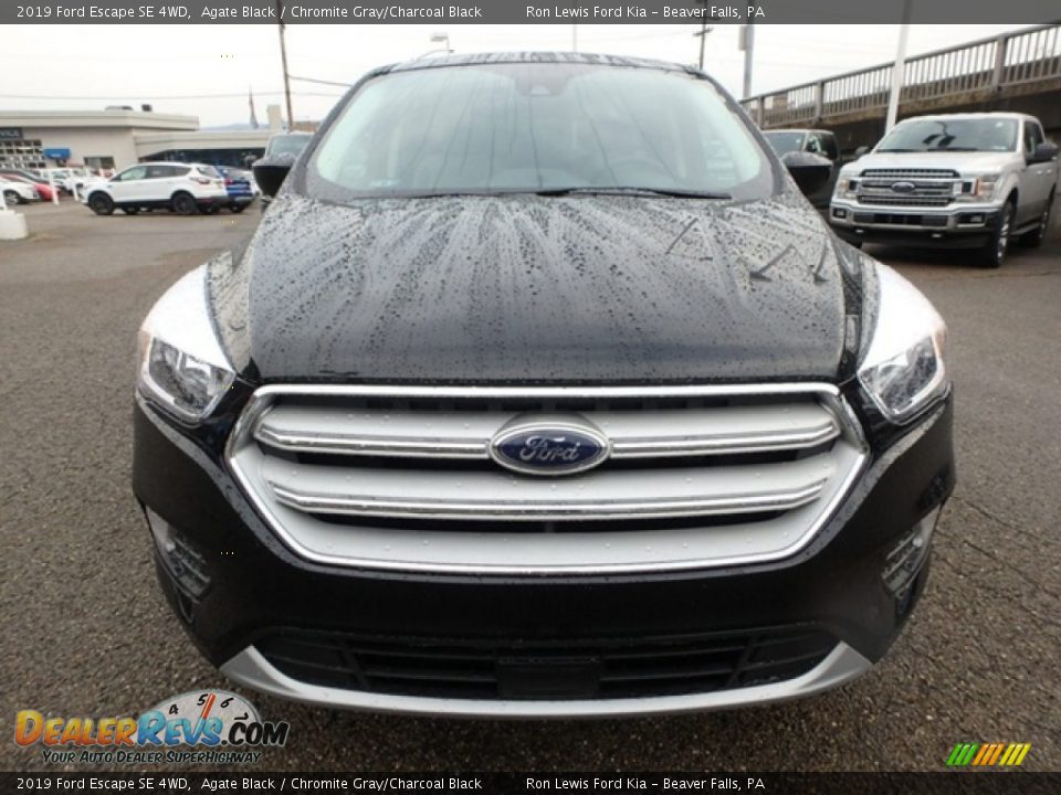 2019 Ford Escape SE 4WD Agate Black / Chromite Gray/Charcoal Black Photo #8