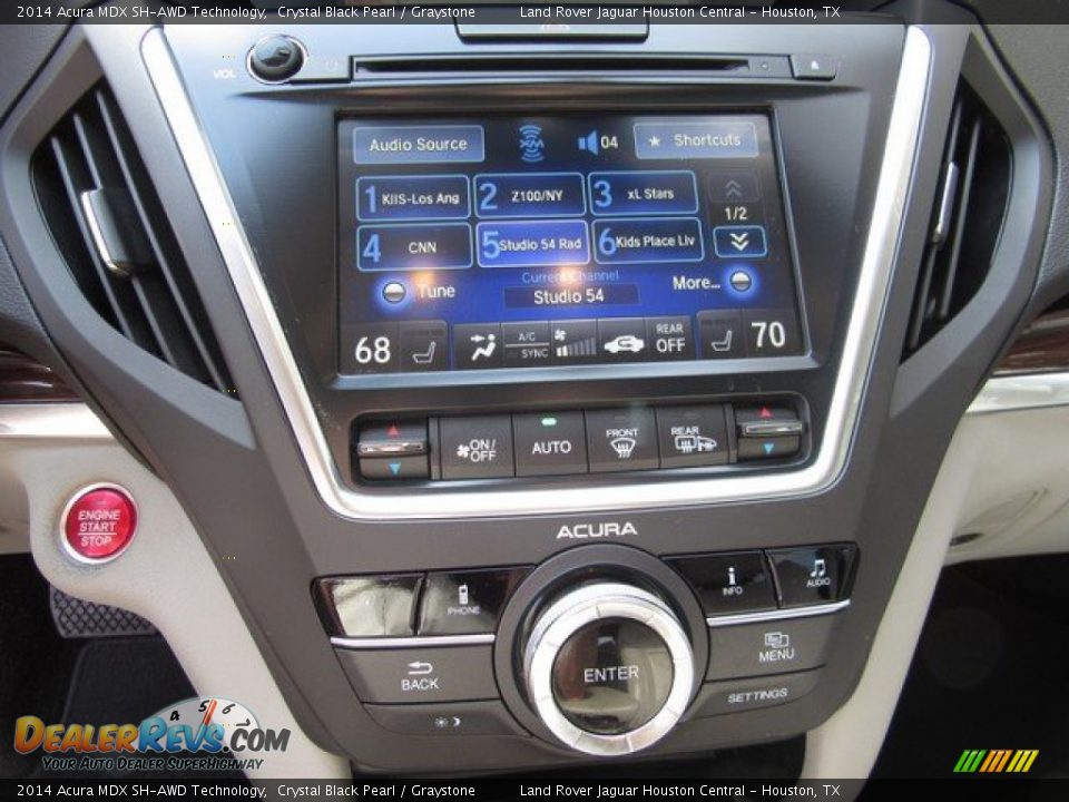 2014 Acura MDX SH-AWD Technology Crystal Black Pearl / Graystone Photo #33