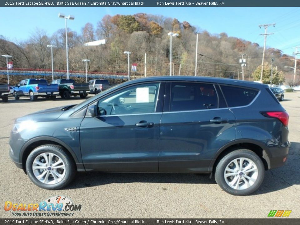 2019 Ford Escape SE 4WD Baltic Sea Green / Chromite Gray/Charcoal Black Photo #6
