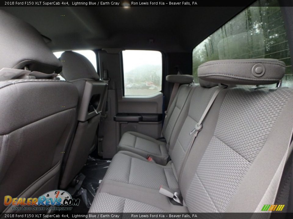 2018 Ford F150 XLT SuperCab 4x4 Lightning Blue / Earth Gray Photo #12