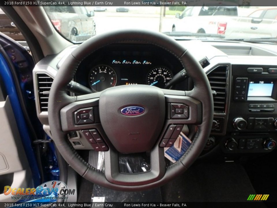 2018 Ford F150 XLT SuperCab 4x4 Lightning Blue / Earth Gray Photo #16