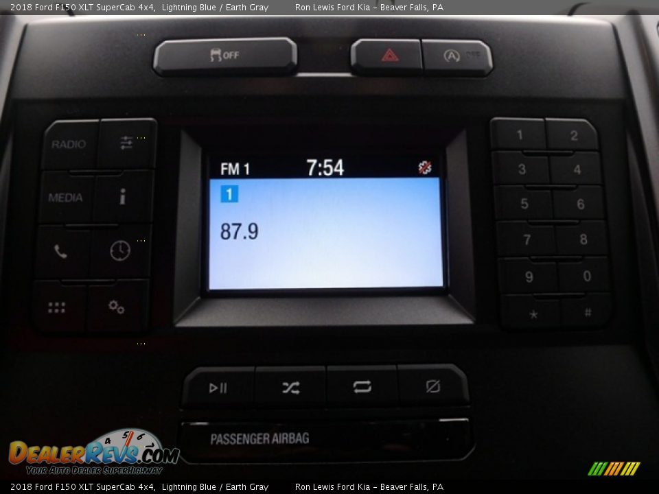 2018 Ford F150 XLT SuperCab 4x4 Lightning Blue / Earth Gray Photo #19