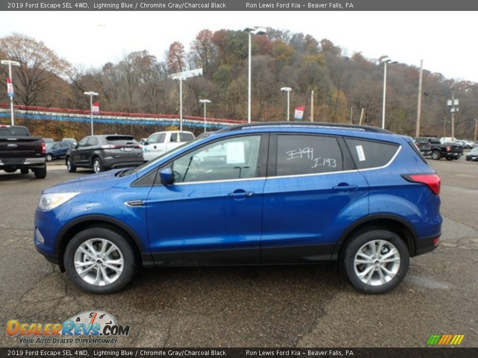 2019 Ford Escape SEL 4WD Lightning Blue / Chromite Gray/Charcoal Black Photo #6
