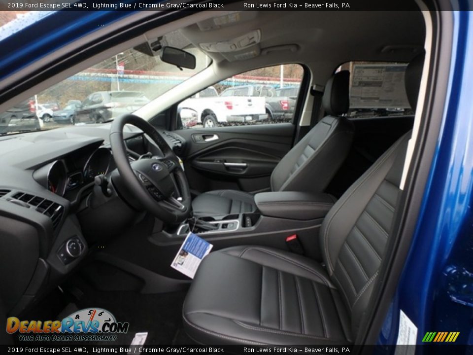 2019 Ford Escape SEL 4WD Lightning Blue / Chromite Gray/Charcoal Black Photo #11