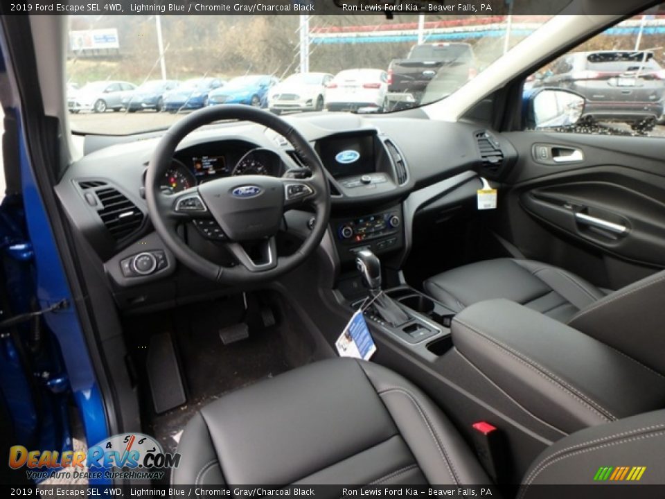 2019 Ford Escape SEL 4WD Lightning Blue / Chromite Gray/Charcoal Black Photo #13
