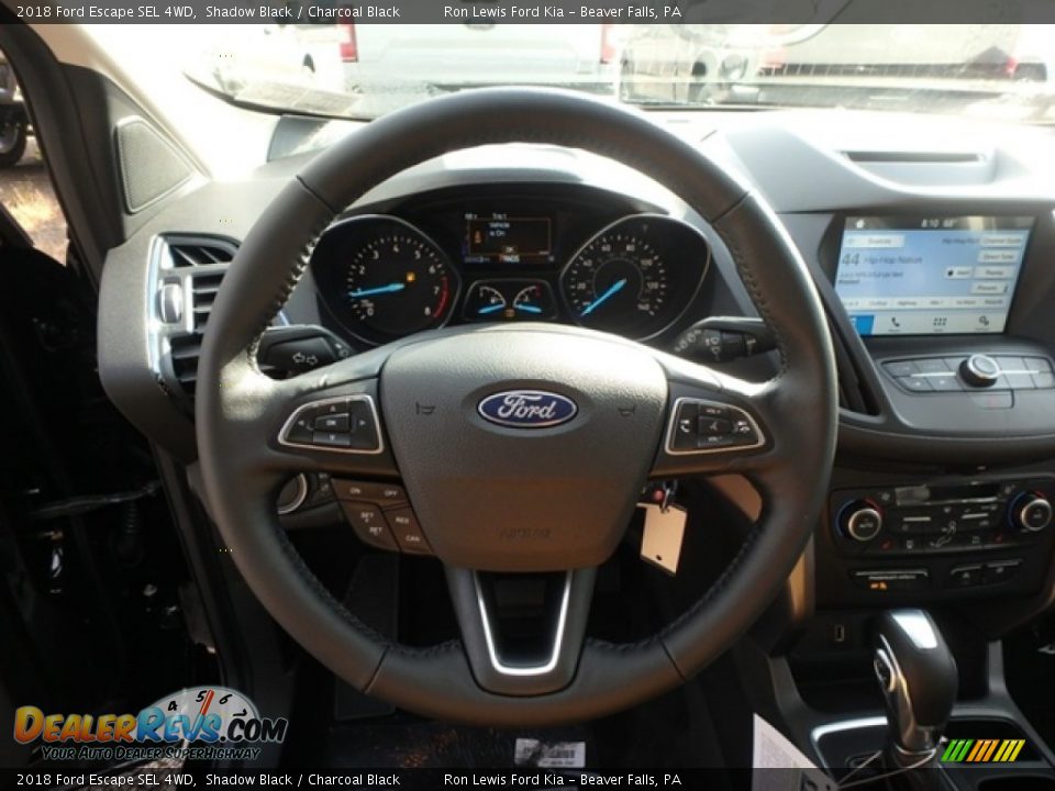 2018 Ford Escape SEL 4WD Shadow Black / Charcoal Black Photo #17