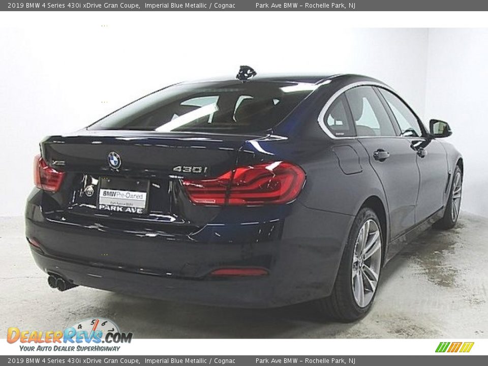 2019 BMW 4 Series 430i xDrive Gran Coupe Imperial Blue Metallic / Cognac Photo #3