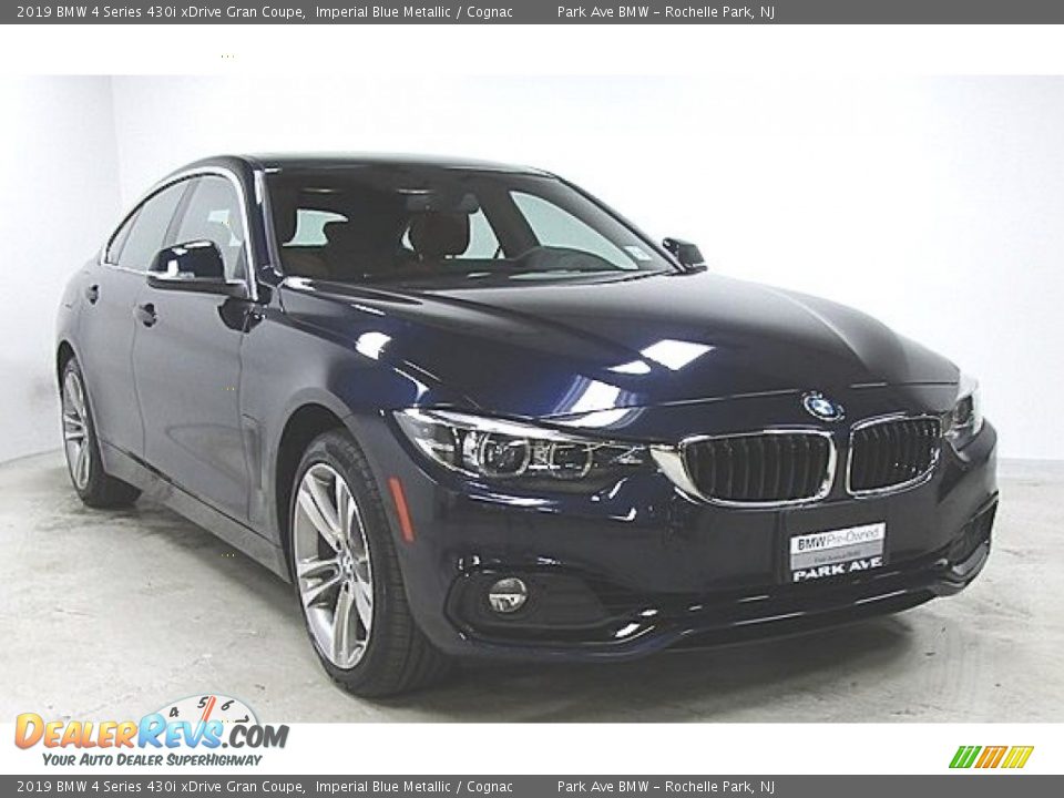 2019 BMW 4 Series 430i xDrive Gran Coupe Imperial Blue Metallic / Cognac Photo #4