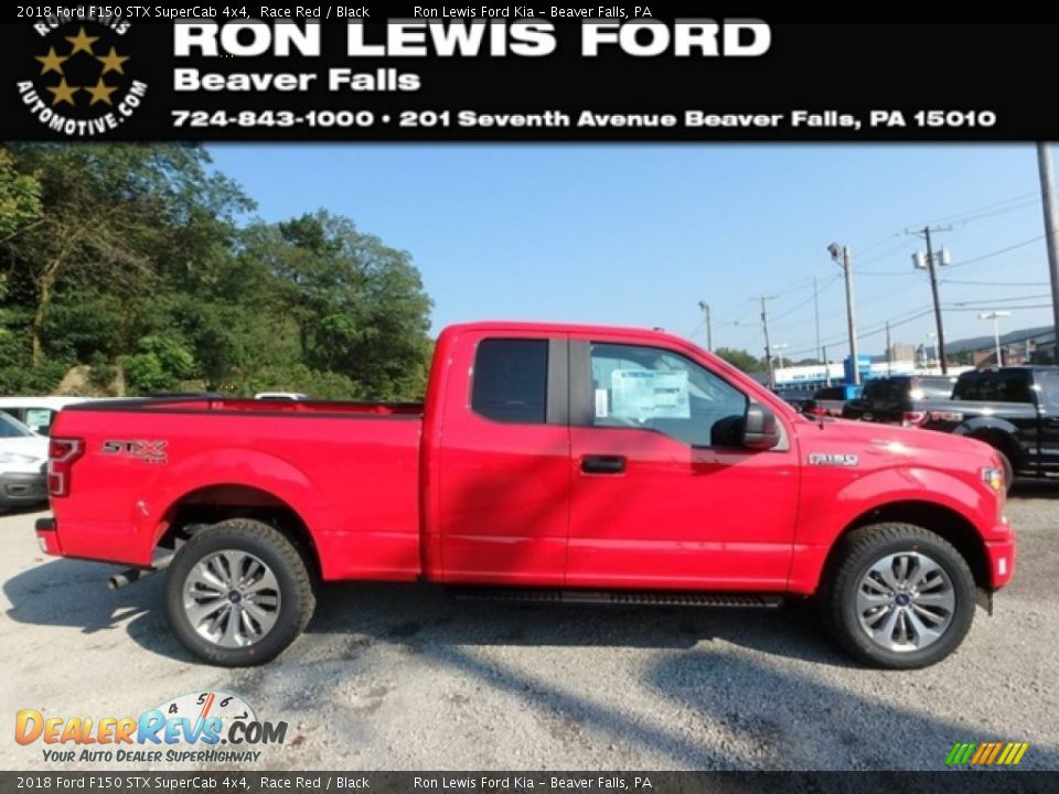 2018 Ford F150 STX SuperCab 4x4 Race Red / Black Photo #1