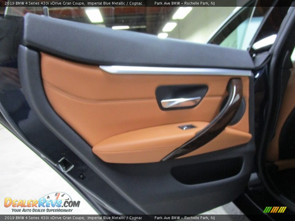 2019 BMW 4 Series 430i xDrive Gran Coupe Imperial Blue Metallic / Cognac Photo #9
