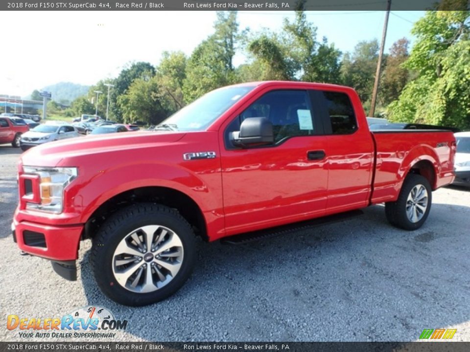 2018 Ford F150 STX SuperCab 4x4 Race Red / Black Photo #6