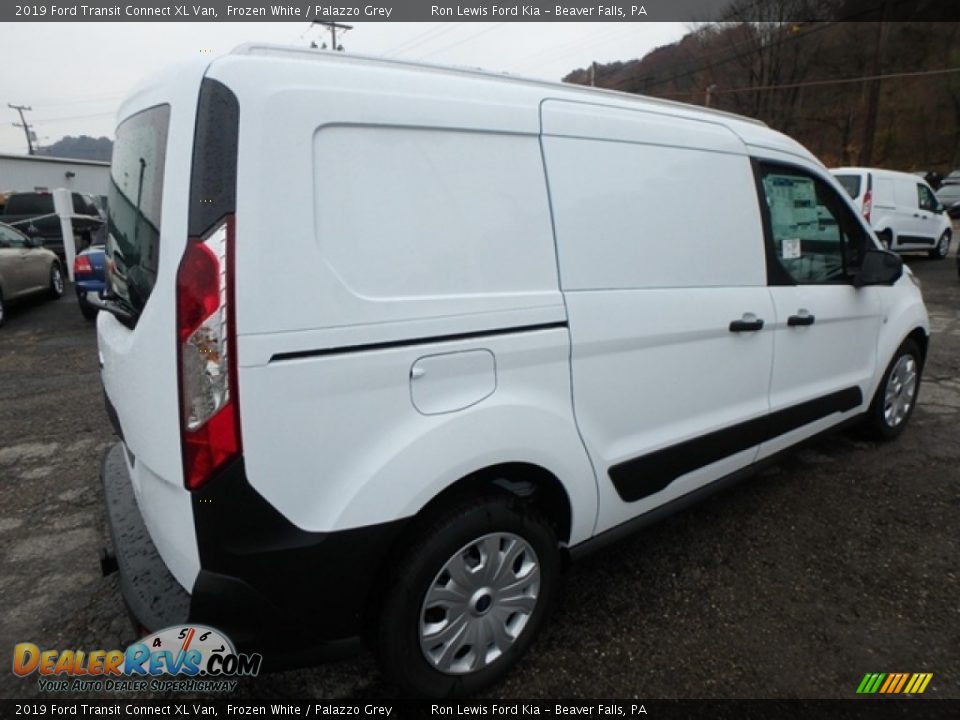 2019 Ford Transit Connect XL Van Frozen White / Palazzo Grey Photo #4