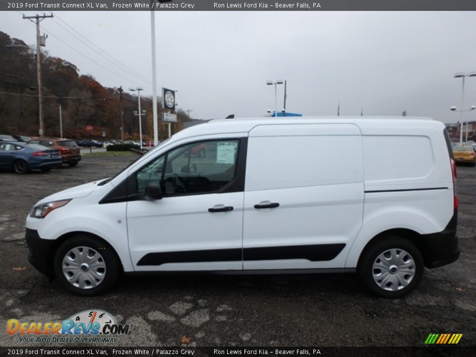 2019 Ford Transit Connect XL Van Frozen White / Palazzo Grey Photo #8
