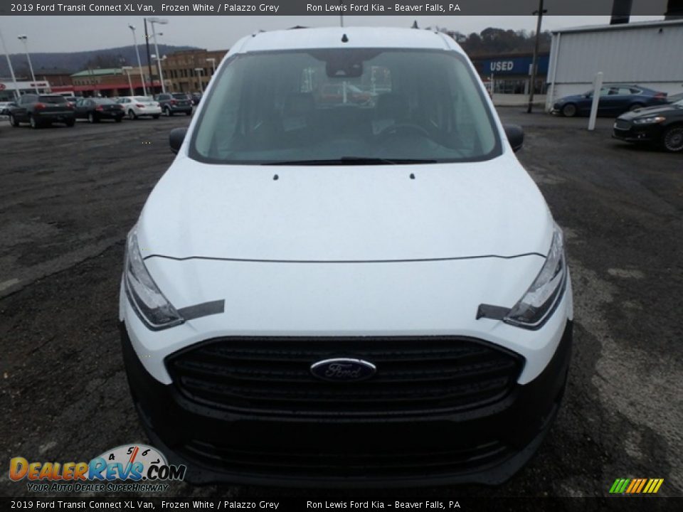 2019 Ford Transit Connect XL Van Frozen White / Palazzo Grey Photo #10