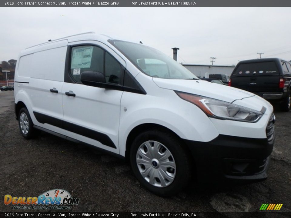 2019 Ford Transit Connect XL Van Frozen White / Palazzo Grey Photo #11
